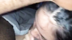Dude blows big BBC loads while dismantling an Asian