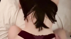 TikTok whore getting drilled from behind on all fours