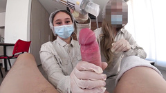 TWO HOTEL MAIDS caught me jerking off and almost got into fight over who would sit on may dick